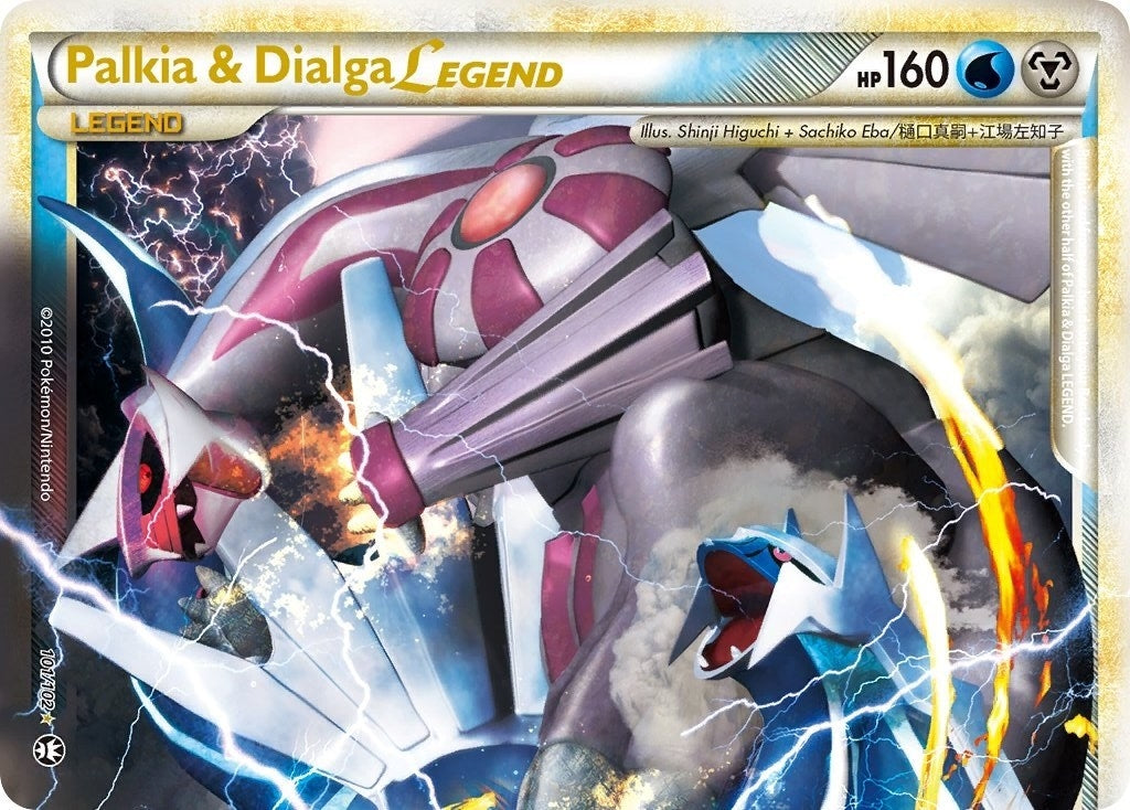 Image for Palkia & Dialga Legend (Top) (Triumphant) (101/102) - Pokemon