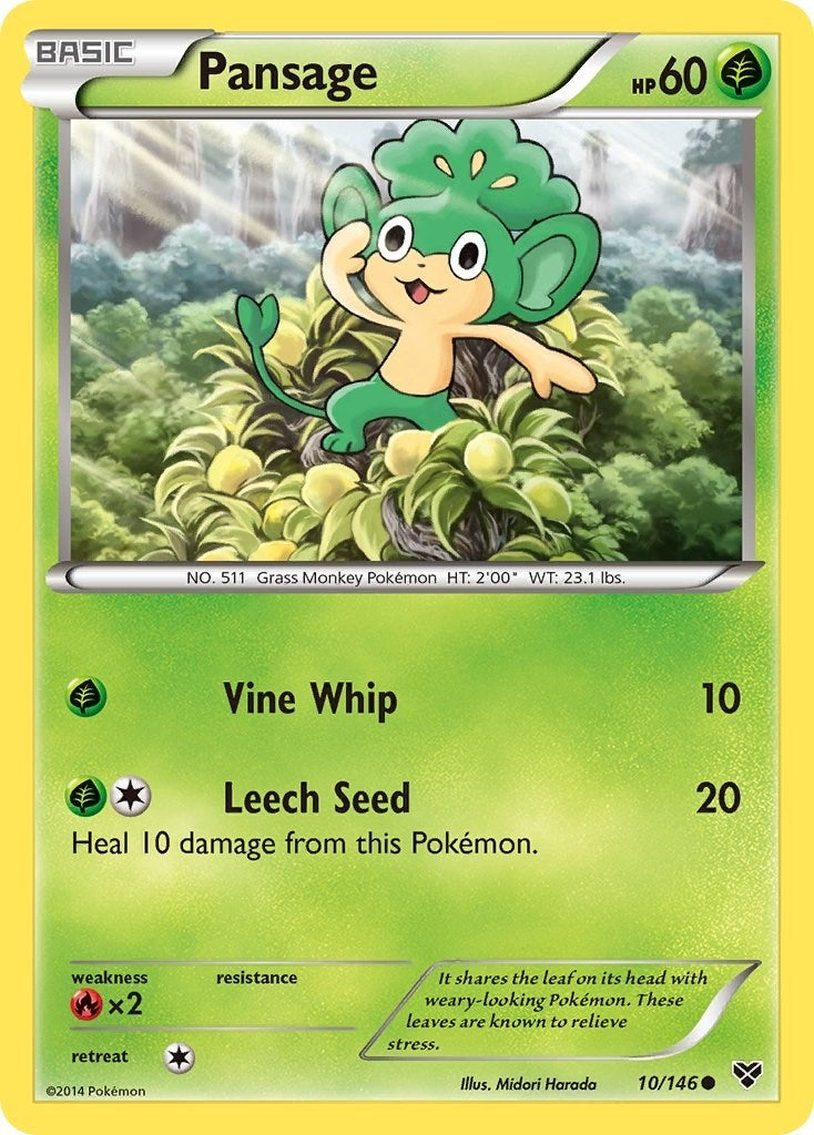 Image for Pansage (XY Base Set) (10/146) - Pokemon