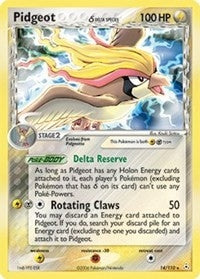 Image for Pidgeot (Delta Species) (Holon Phantoms) (14/110) - Pokemon