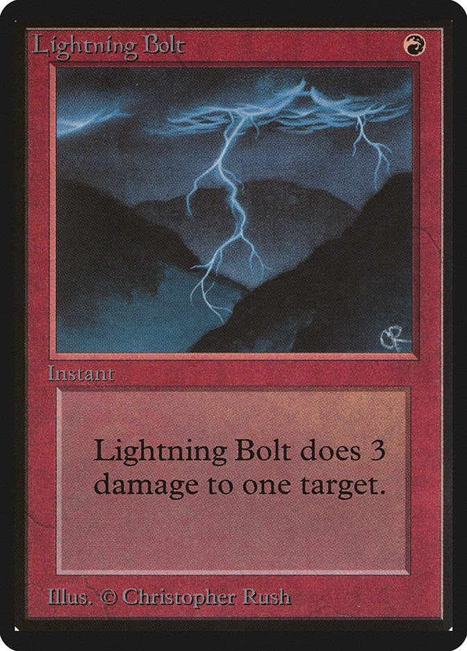 Image for Lightning Bolt (Beta Edition) - Magic: The Gathering