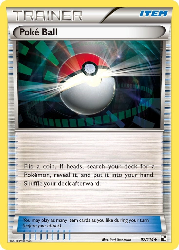 Image for Poke Ball (Black and White) (97/114) - Pokemon