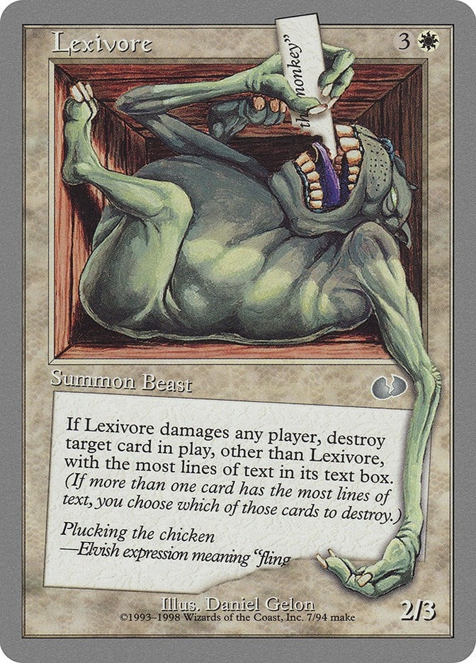 Image for Lexivore (Unglued) (7) - Magic: The Gathering