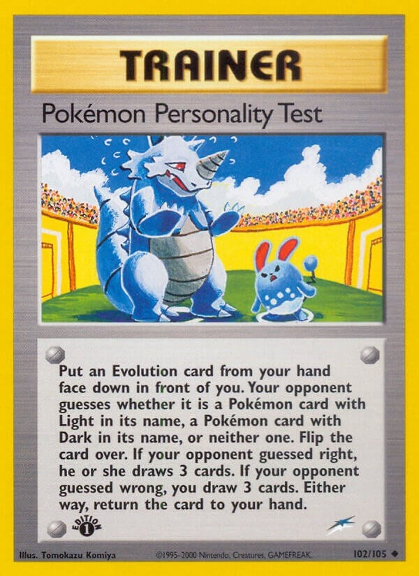Image for Pokemon Personality Test (Neo Destiny) (102/105) - Pokemon
