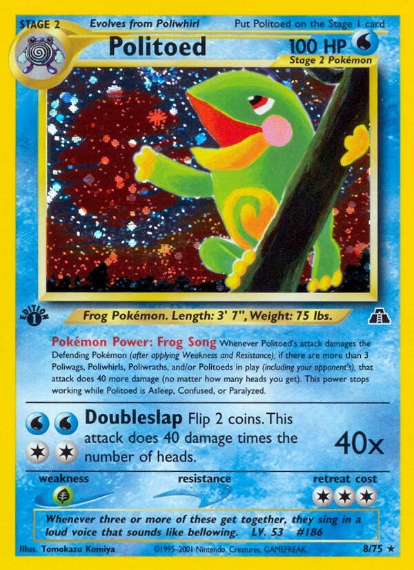 Image for Politoed (8) (Neo Discovery) (08/75) - Pokemon