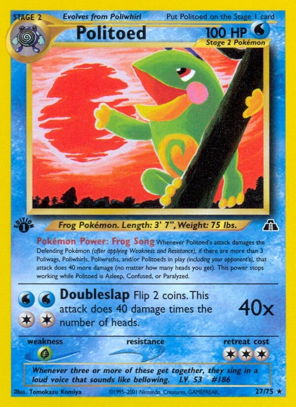 Image for Politoed (27) (Neo Discovery) (27/75) - Pokemon