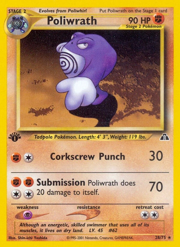 Image for Poliwrath (28) (Neo Discovery) (28/75) - Pokemon