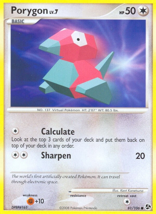 Image for Porygon (Great Encounters) (81/106) - Pokemon