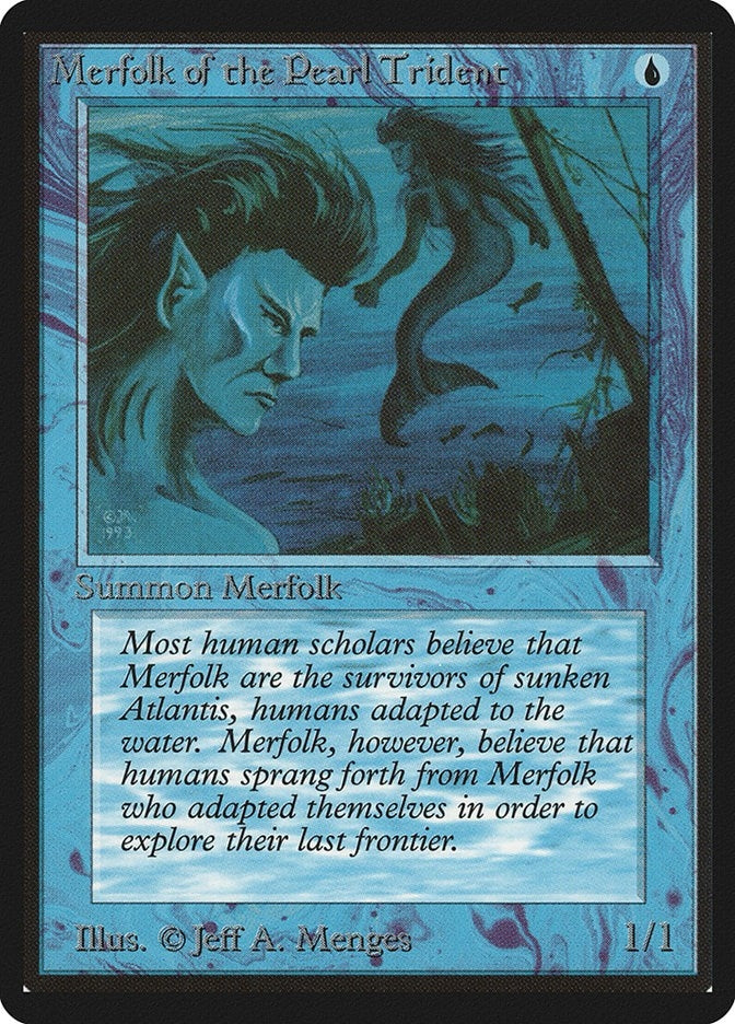 Image for Merfolk of the Pearl Trident (Beta Edition) - Magic: The Gathering