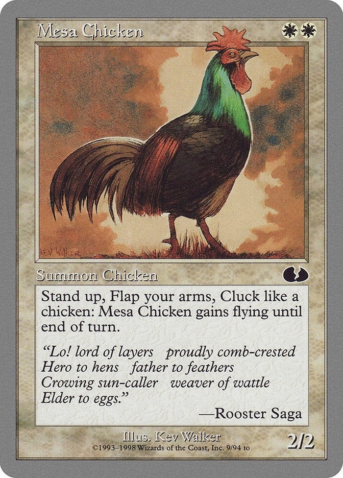 Image for Mesa Chicken (Unglued) (9) - Magic: The Gathering
