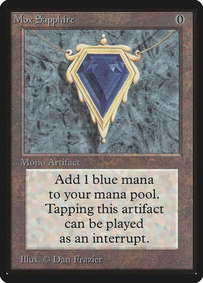 Image for Mox Sapphire (Beta Edition) - Magic: The Gathering