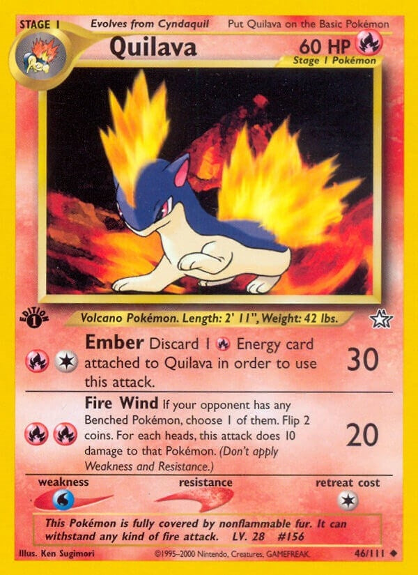 Image for Quilava (46) (Neo Genesis) (046/111) - Pokemon