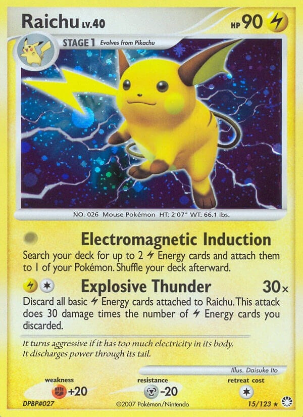 Image for Raichu (Mysterious Treasures) (15/123) - Pokemon