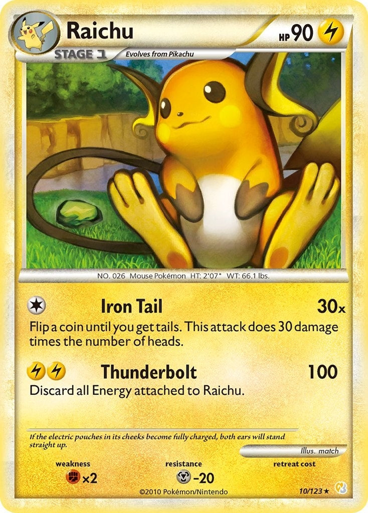 Image for Raichu (HeartGold SoulSilver) (10/123) - Pokemon
