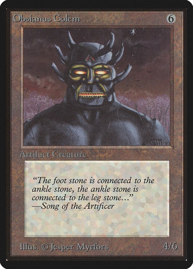 Image for Obsianus Golem (Beta Edition) - Magic: The Gathering