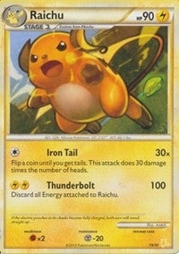 Image for Raichu (#19 Non-Holo) (HGSS Trainer Kit: Gyarados & Raichu) (19/30) - Pokemon