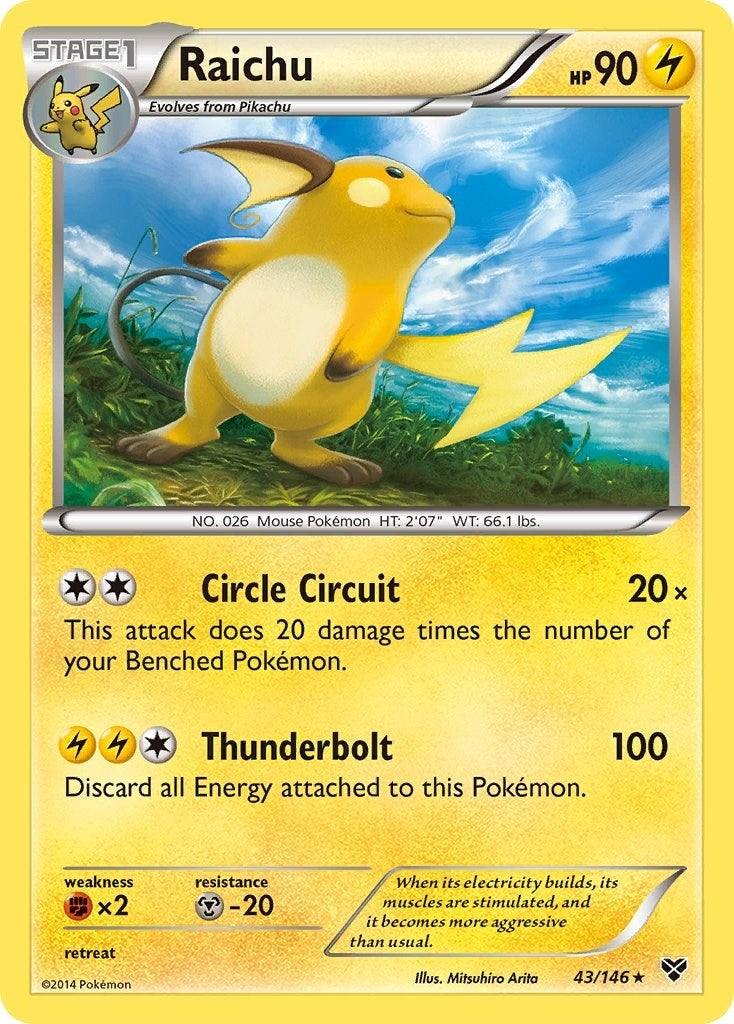 Image for Raichu (XY Base Set) (43/146) - Pokemon