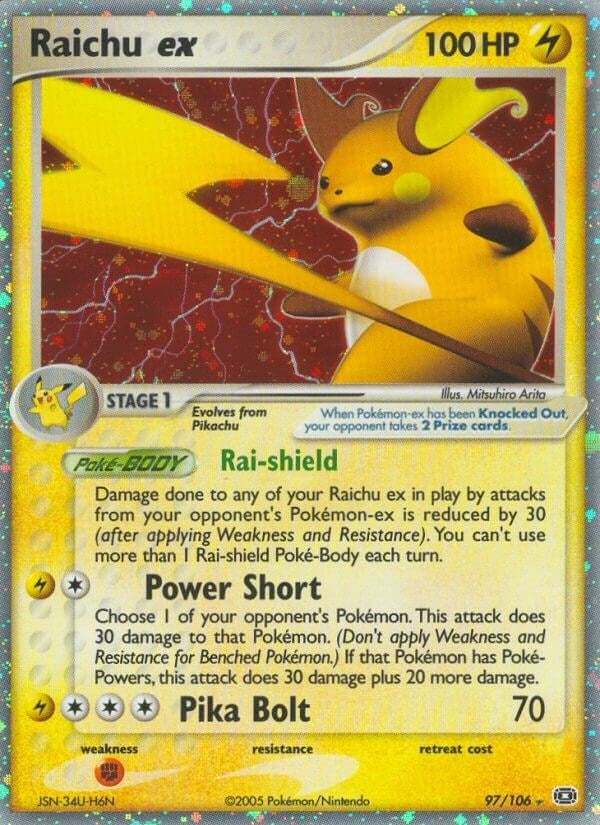 Image for Raichu ex (Emerald) (97/106) - Pokemon