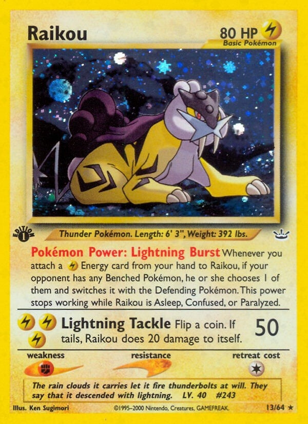 Image for Raikou (13) (Neo Revelation) (13/64) - Pokemon