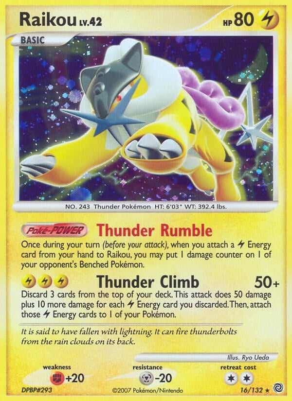 Image for Raikou (Secret Wonders) (16/132) - Pokemon