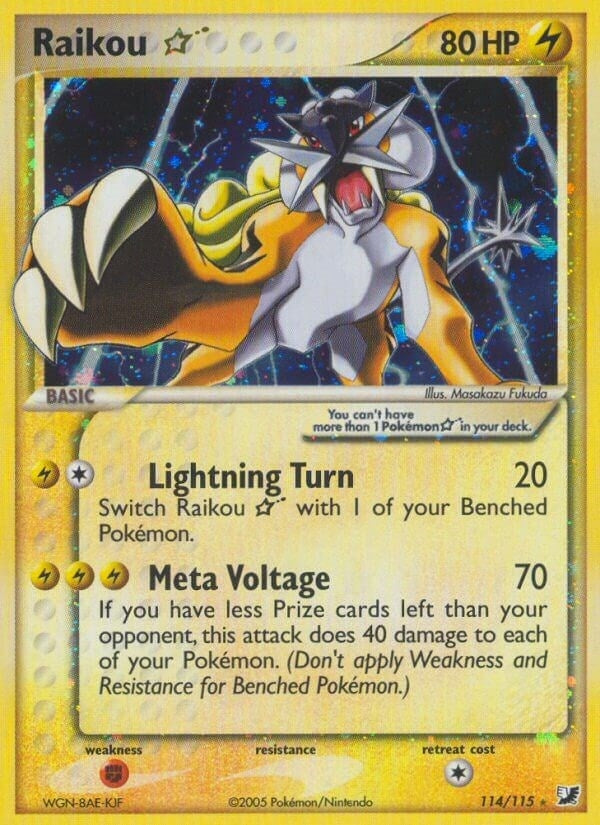 Image for Raikou Star (Unseen Forces) (114/115) - Pokemon