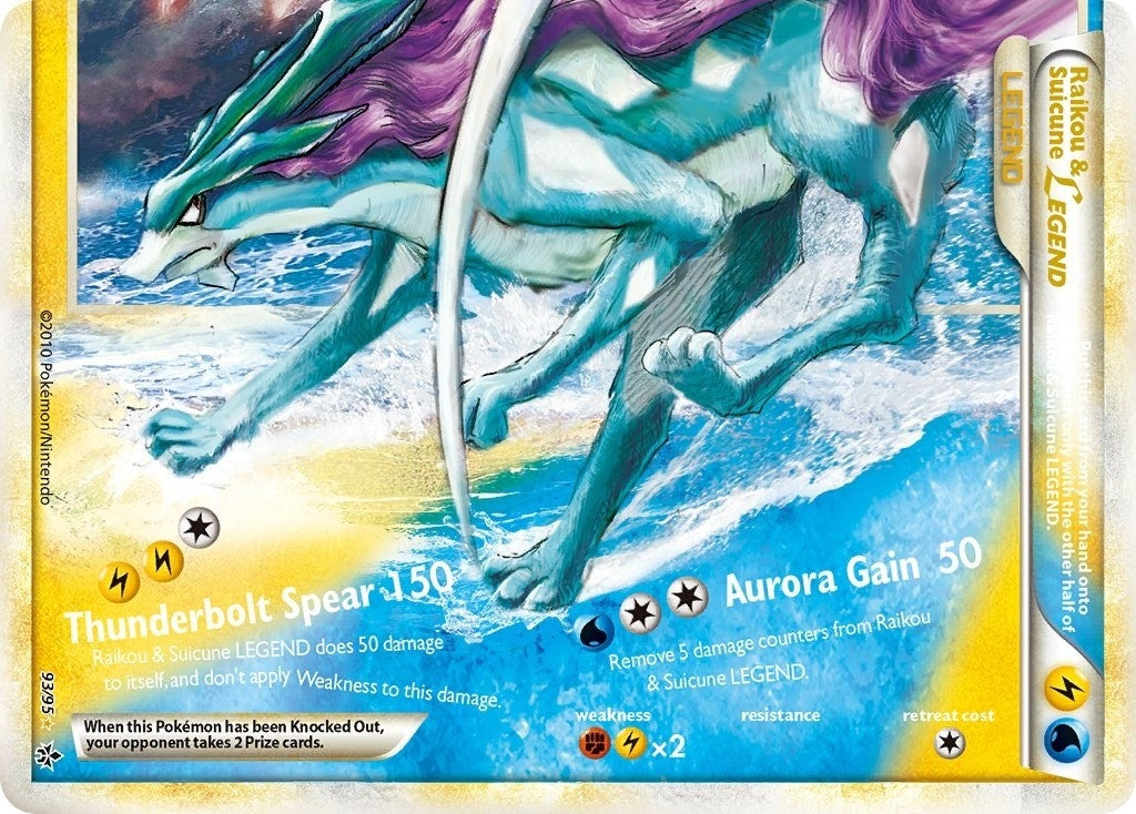 Image for Raikou & Suicune Legend (Bottom) (Unleashed) (93/95) - Pokemon