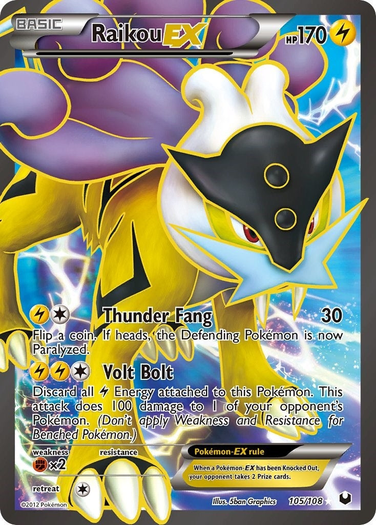 Image for Raikou EX (105 Full Art) (Dark Explorers) (105/108) - Pokemon