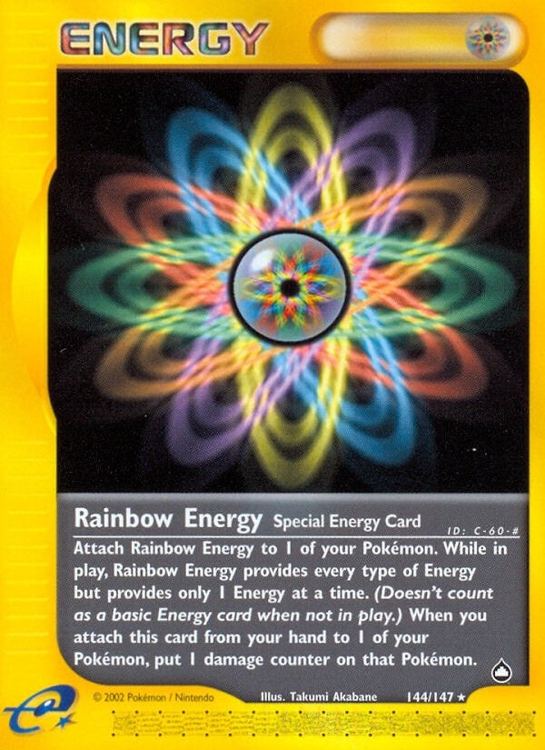 Image for Rainbow Energy (Aquapolis) (144/147) - Pokemon