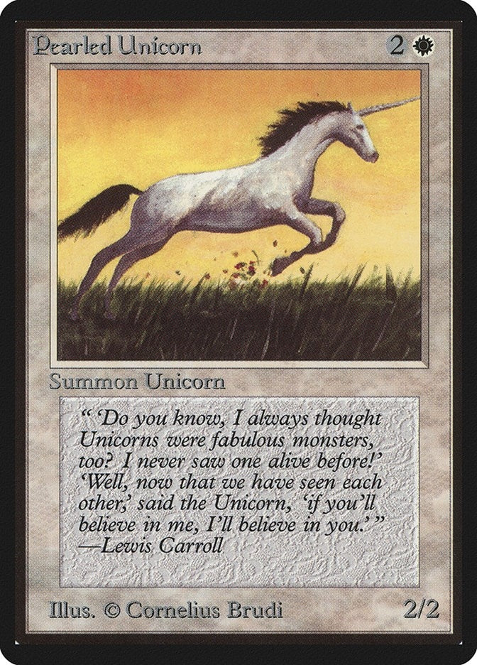 Image for Pearled Unicorn (Beta Edition) - Magic: The Gathering