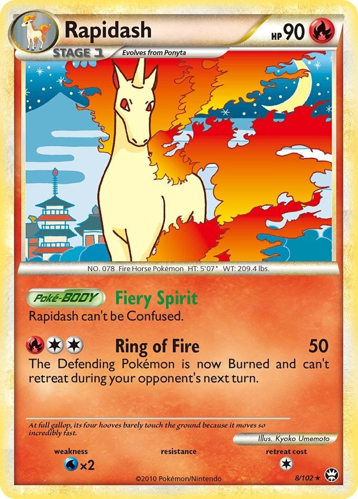 Image for Rapidash (Triumphant) (8/102) - Pokemon