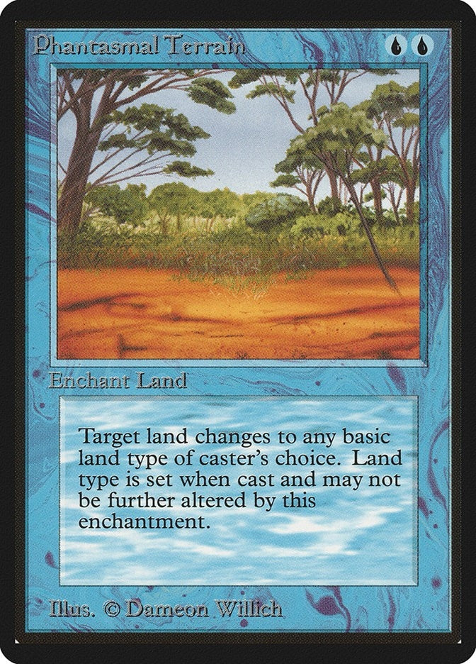Image for Phantasmal Terrain (Beta Edition) - Magic: The Gathering