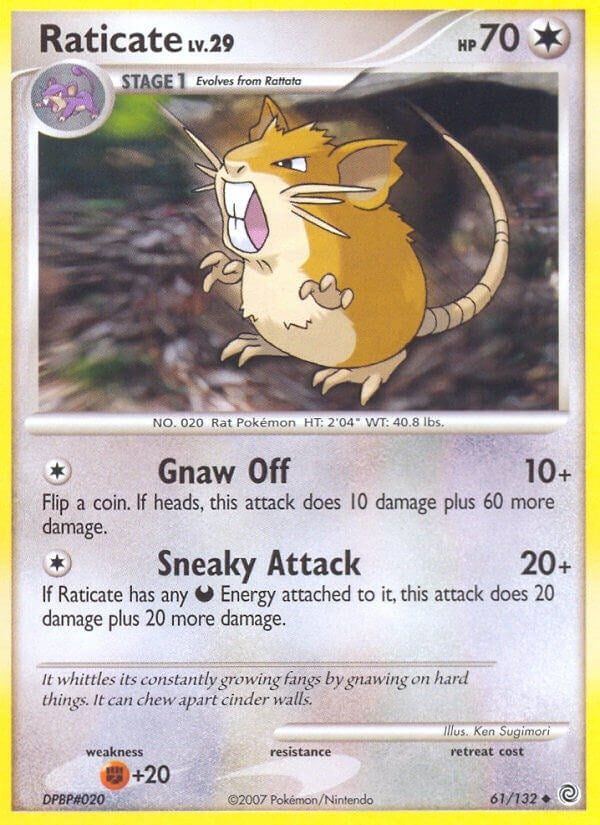 Image for Raticate (Secret Wonders) (61/132) - Pokemon