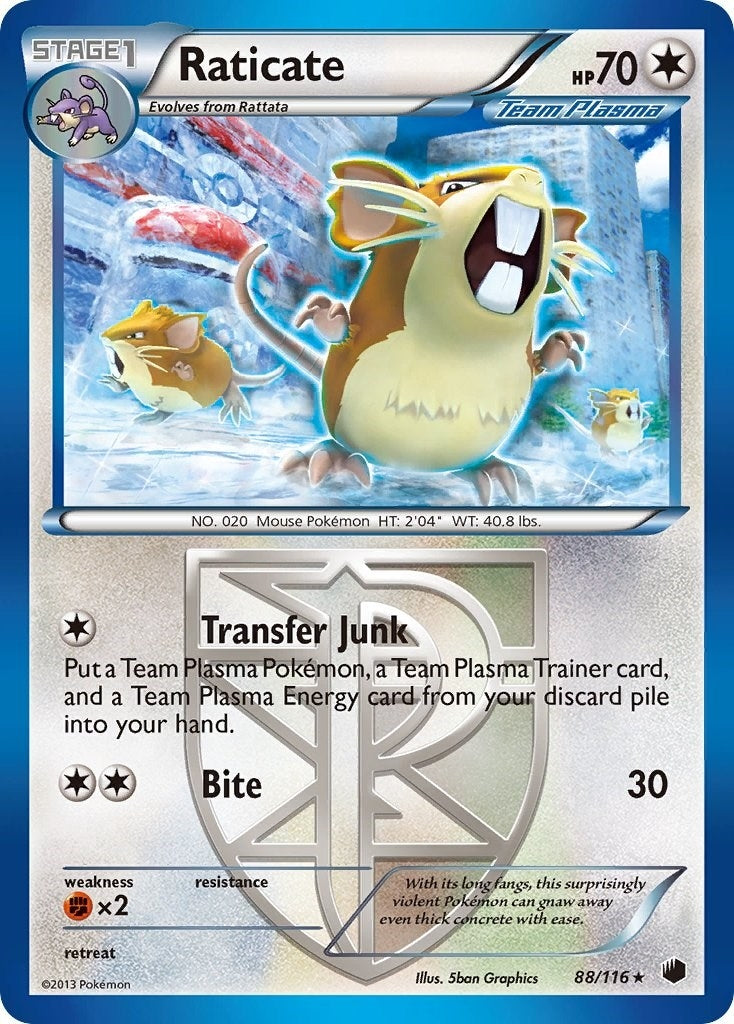 Image for Raticate (Team Plasma) (Plasma Freeze) (88/116) - Pokemon