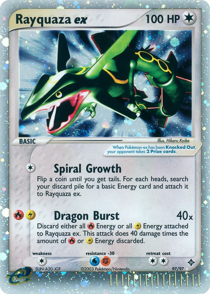 Image for Rayquaza ex (Dragon) (97/97) - Pokemon