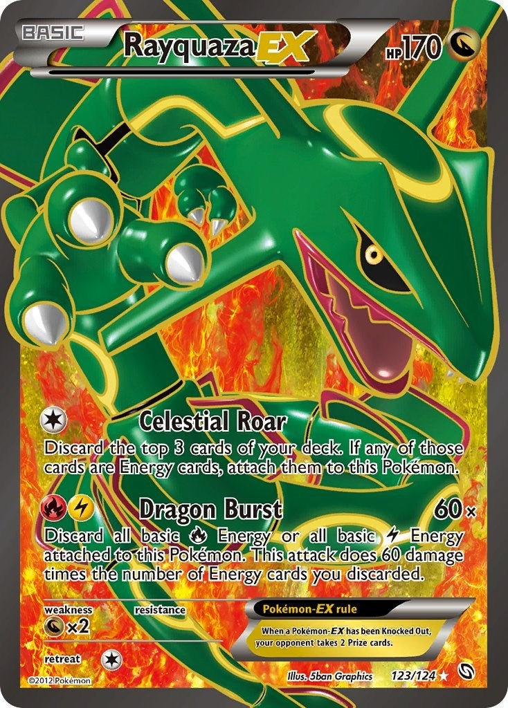 Image for Rayquaza EX (123 Full Art) (Dragons Exalted) (123/124) - Pokemon
