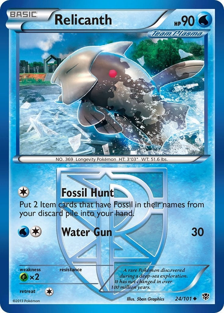 Image for Relicanth (Team Plasma) (Plasma Blast) (24/101) - Pokemon