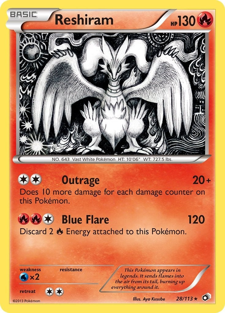 Image for Reshiram (Legendary Treasures) (28/113) - Pokemon