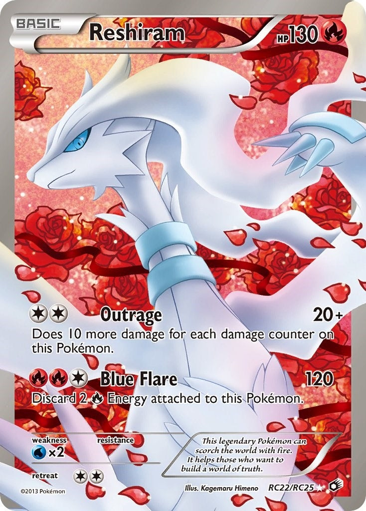 Image for Reshiram (Full Art) (Legendary Treasures: Radiant Collection) (RC22/RC25) - Pokemon