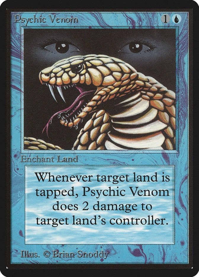 Image for Psychic Venom (Beta Edition) - Magic: The Gathering