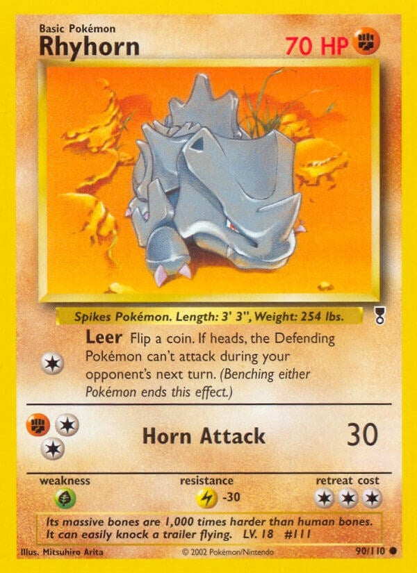 Image for Rhyhorn (Legendary Collection) (090/110) - Pokemon