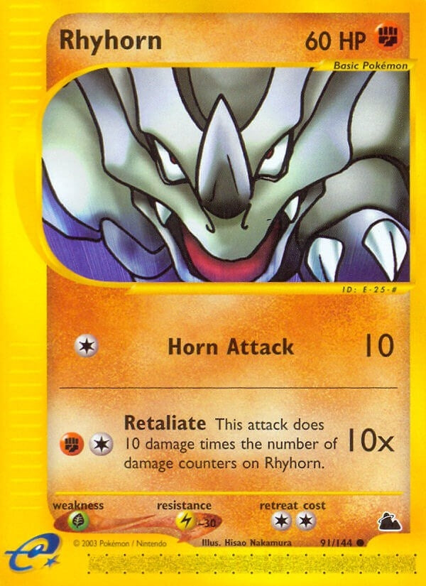 Image for Rhyhorn (Skyridge) (091/144) - Pokemon