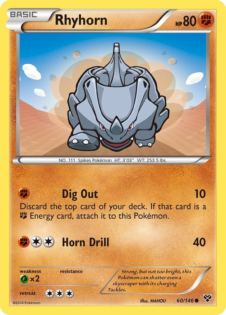 Image for Rhyhorn (XY Base Set) (60/146) - Pokemon