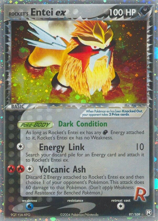 Image for Rocket's Entei ex (Team Rocket Returns) (97/109) - Pokemon