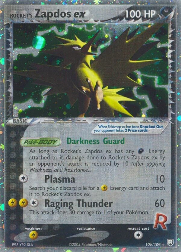 Image for Rocket's Zapdos ex (Team Rocket Returns) (106/109) - Pokemon