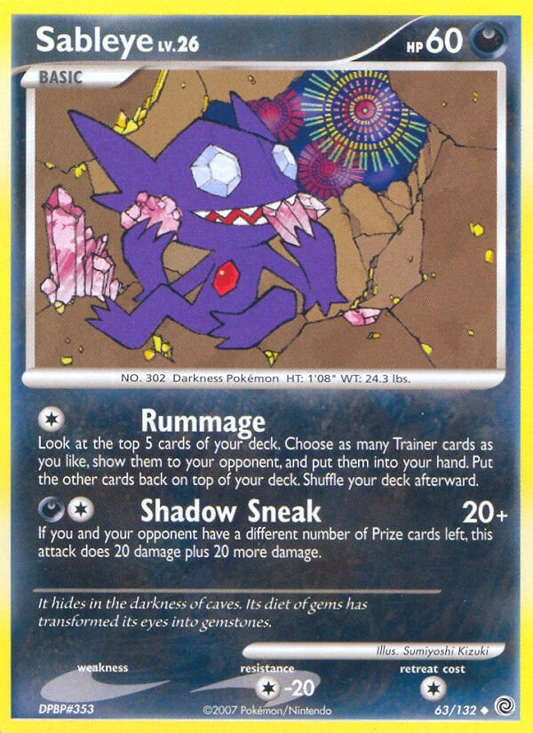 Image for Sableye (Secret Wonders) (63/132) - Pokemon