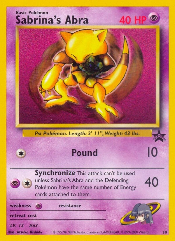Image for Sabrina's Abra (WoTC Promo) (19/53) - Pokemon