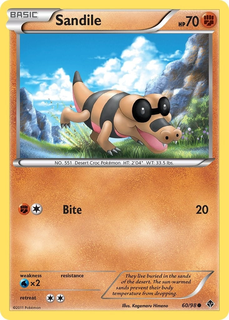 Image for Sandile (Emerging Powers) (60/98) - Pokemon