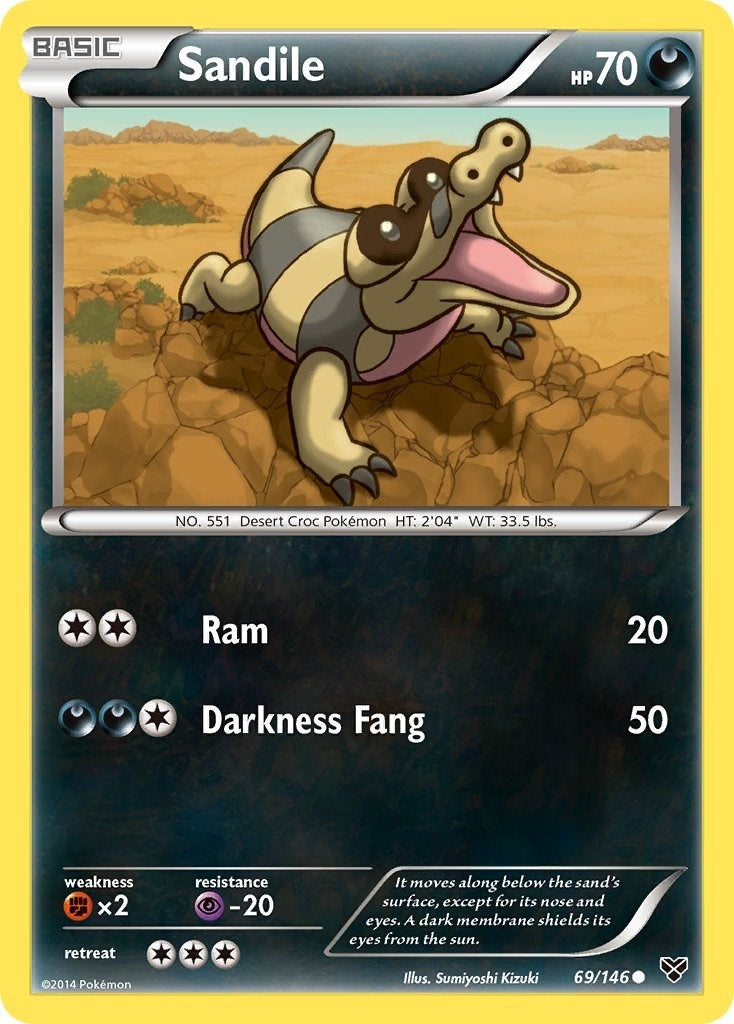 Image for Sandile (XY Base Set) (69/146) - Pokemon