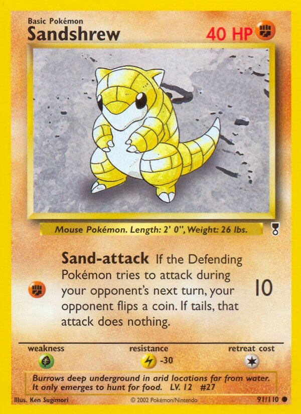 Image for Sandshrew (Legendary Collection) (091/110) - Pokemon