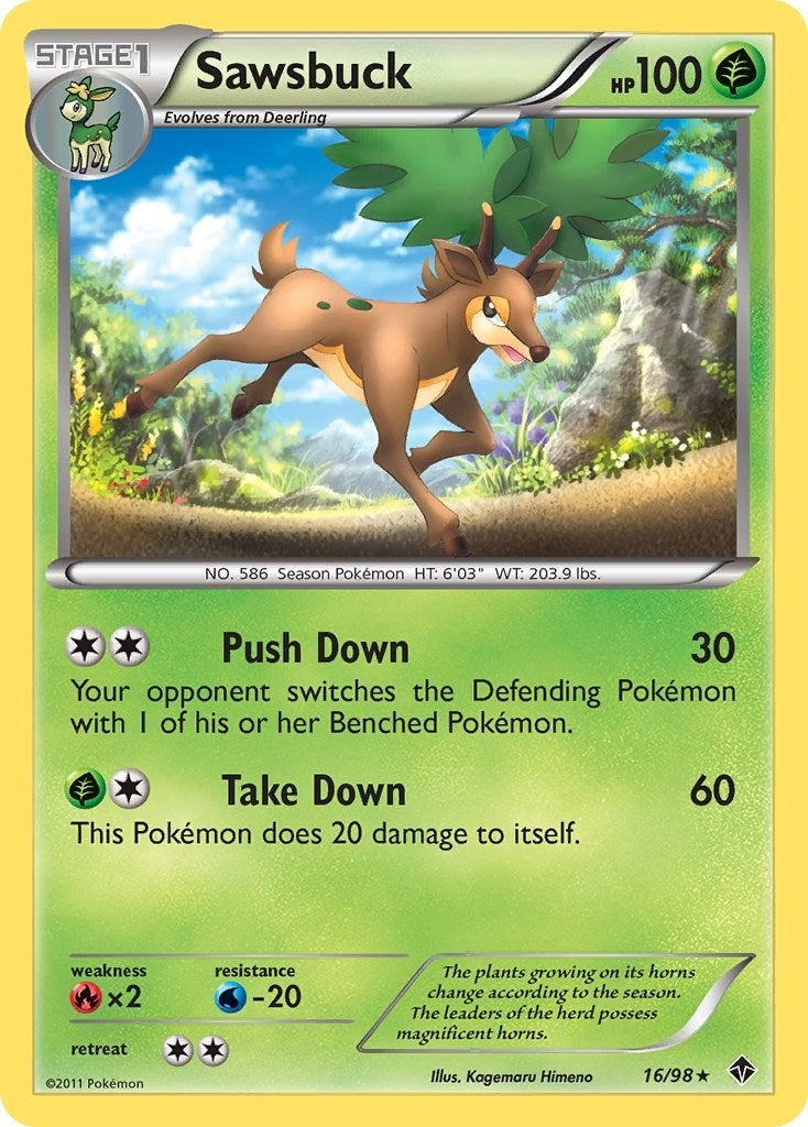 Image for Sawsbuck (Emerging Powers) (16/98) - Pokemon