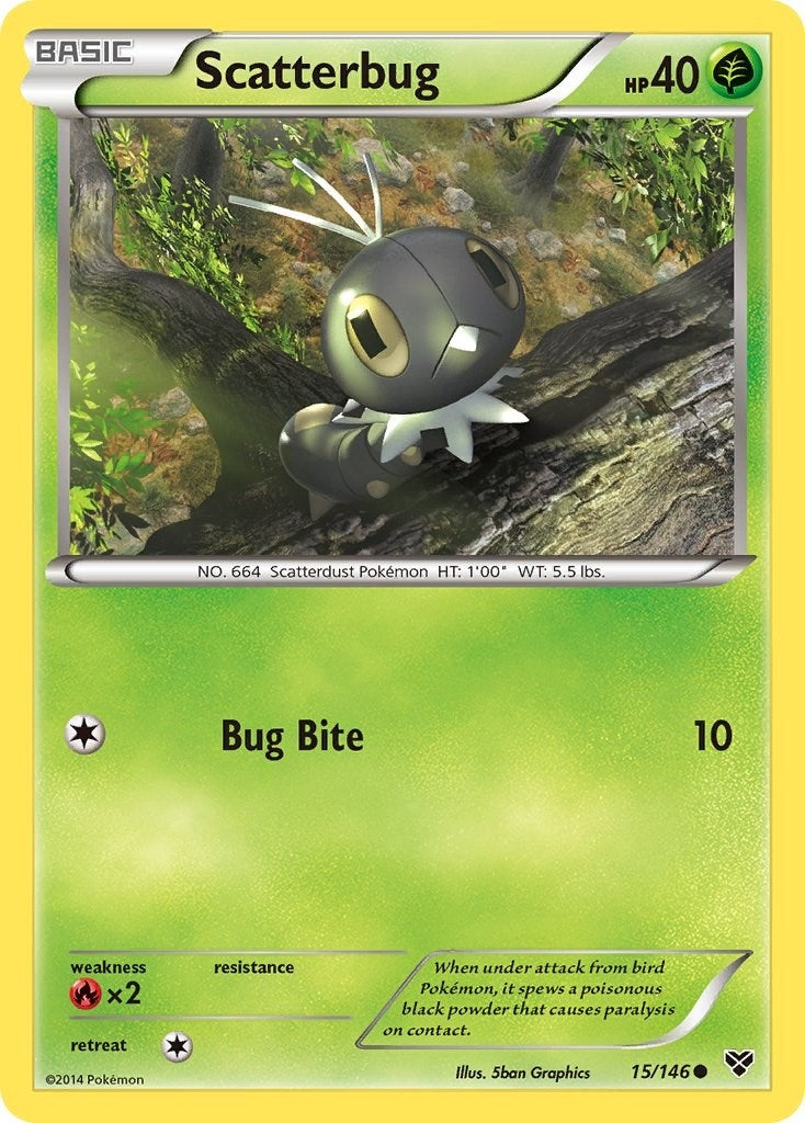 Image for Scatterbug (XY Base Set) (15/146) - Pokemon